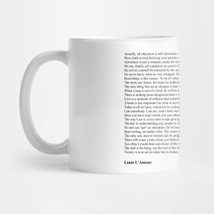 Louis L'Amour Quotes Mug